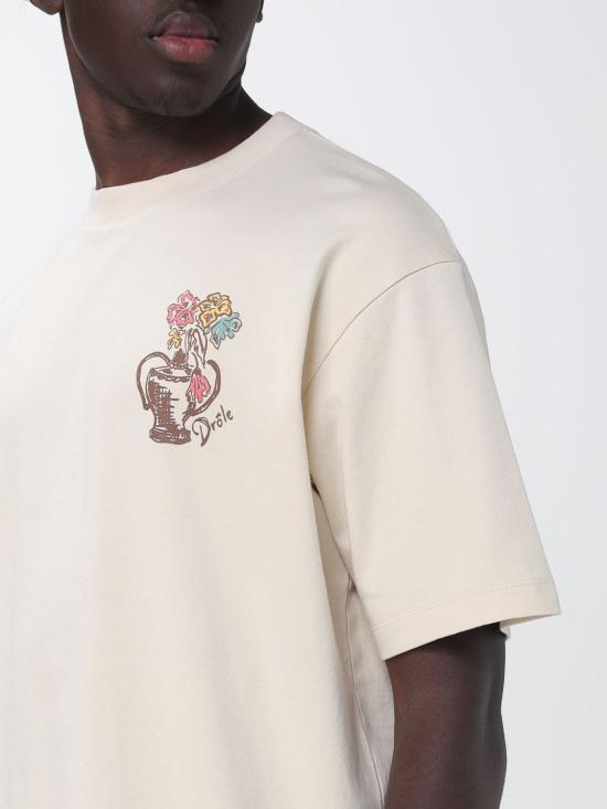 26SS 드롤드무슈 반팔 티셔츠 KTS308CO002 SAND Beige - DROLE DE MONSIEUR