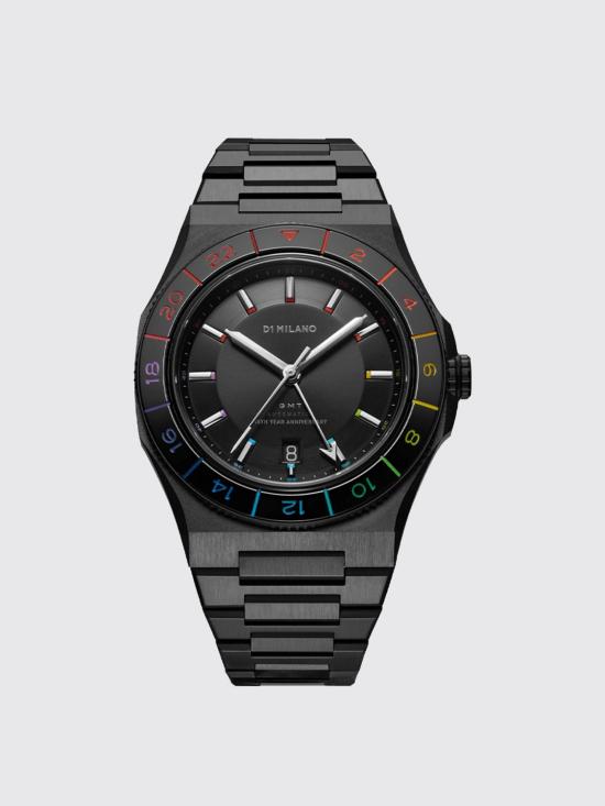 26SS D1밀라노 손목시계 D1GMBJ01 GMT Black