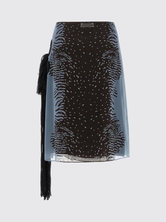 26SS 살바토레 페라가모 스커트 13I457 793912 Gnawed Blue - SALVATORE FERRAGAMO