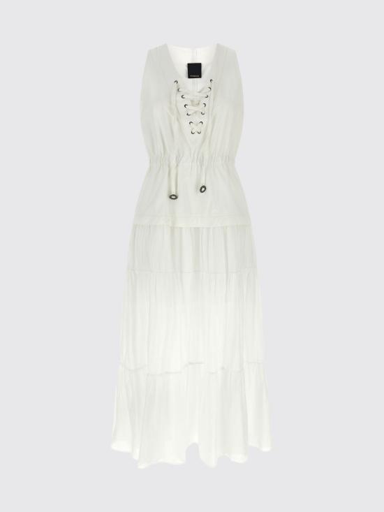 26SS 핑코 롱 원피스 106822A3AX Z05 White - PINKO