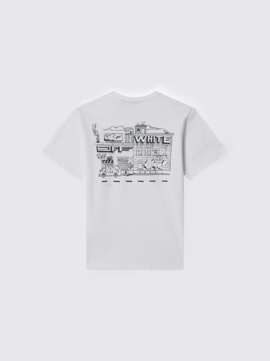 26SS [키즈] 오프화이트 티셔츠 OBAA002S26JER003 1000 White - OFF WHITE