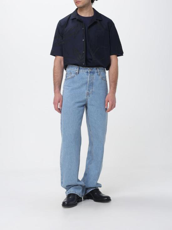 26SS 드리스 반 노튼 반팔 셔츠 2610207423199 509 Blue - DRIES VAN NOTEN