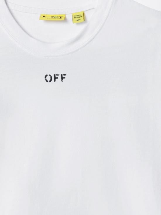 26SS [키즈] 오프화이트 티셔츠 OBAA002S26BJER006 1000 White - OFF WHITE