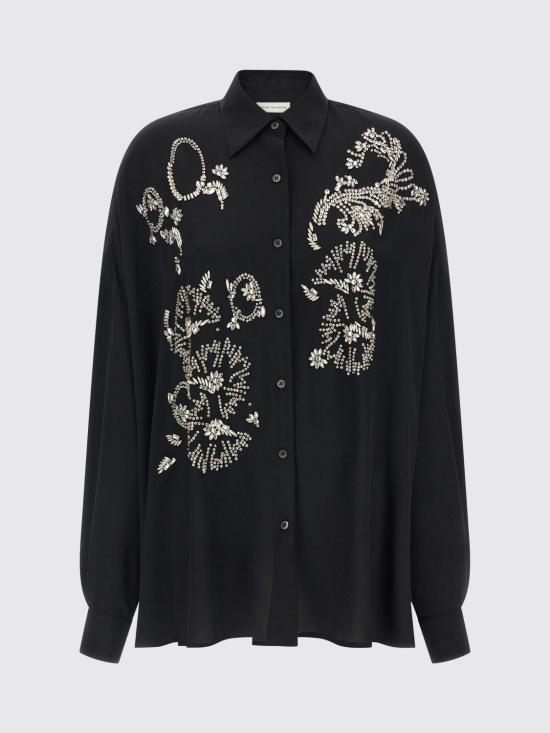 26SS 드리스 반 노튼 셔츠 2610107593078 900 Black - DRIES VAN NOTEN