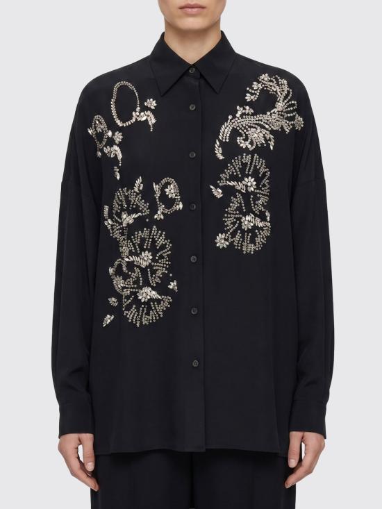 26SS 드리스 반 노튼 셔츠 2610107593078 900 Black