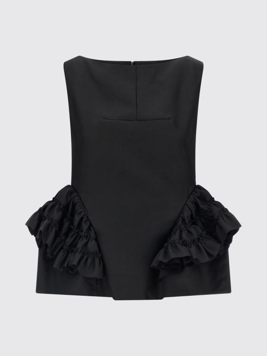 26SS 드리스 반 노튼 탑 2610107073305 900 Black - DRIES VAN NOTEN