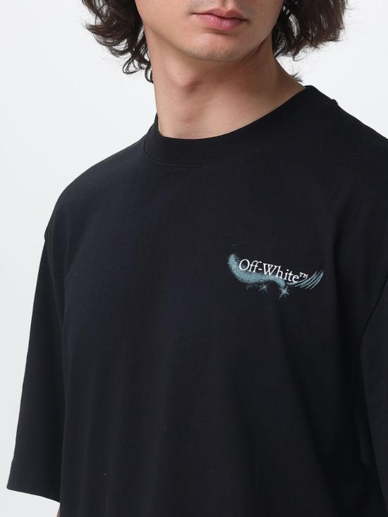 26SS 오프화이트 반팔 티셔츠 44MAA120S26J00E 001 Black - OFF WHITE