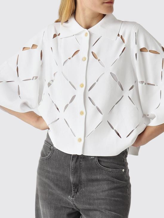 26SS 리비아나 콘티 폴로 티셔츠 F6SA90 A01 White - LIVIANA CONTI