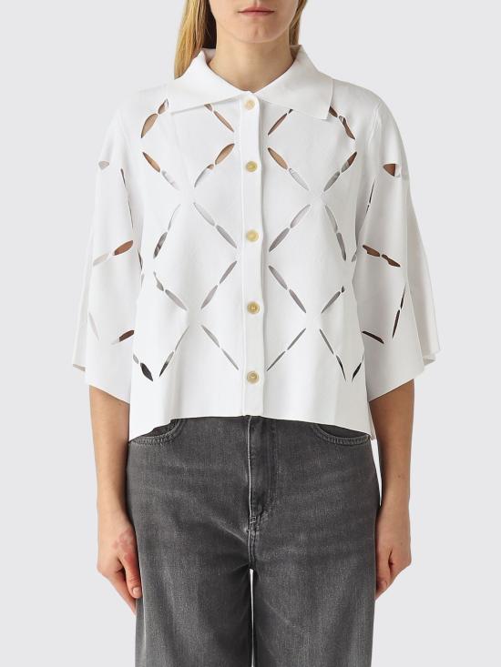 26SS 리비아나 콘티 폴로 티셔츠 F6SA90 A01 White