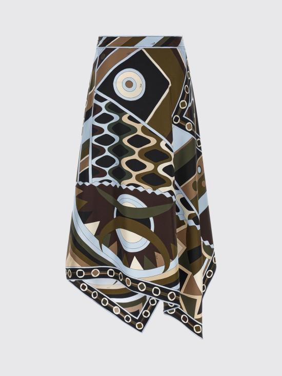 26SS 푸찌 롱 스커트 6HRW166H876 016 Green - PUCCI