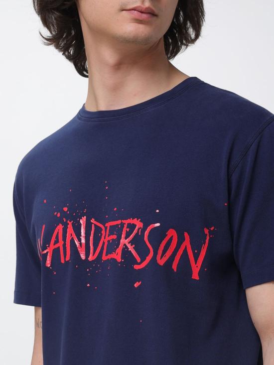 26SS JW앤더슨 반팔 티셔츠 JT0307PG1936 888 Blue - JW ANDERSON