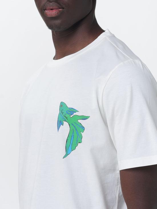 26SS 폴 스미스 반팔 티셔츠 M1R697PVP5658 01 White - PAUL SMITH