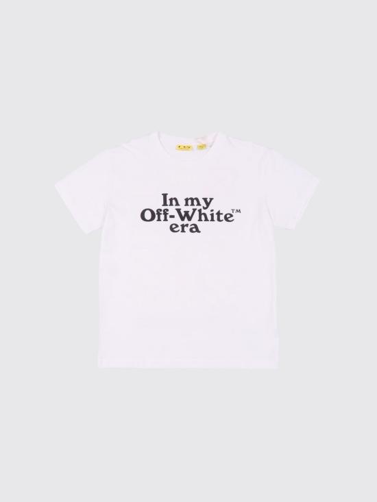 26SS [키즈] 오프화이트 티셔츠 OBAA002S26JER007 100 White