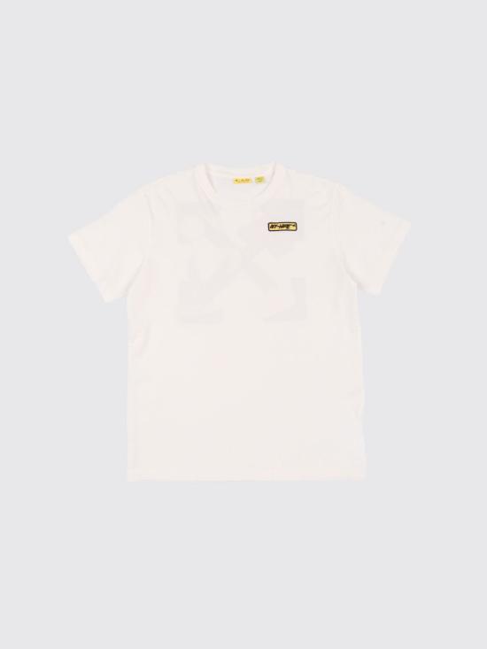 26SS [키즈] 오프화이트 티셔츠 OBAA002S26JER00C 100 White