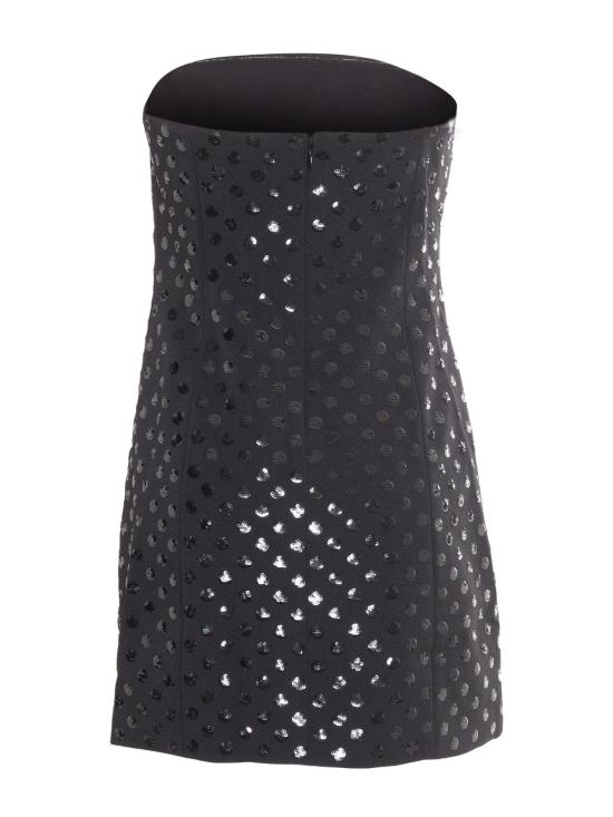  마이클 코어스 숏 원피스 스팽글 도트 미니 드레스 블랙