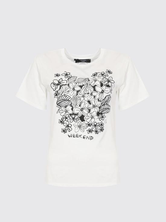 26SS 위켄드막스마라 반팔 티셔츠 2615971042600 003 White 1