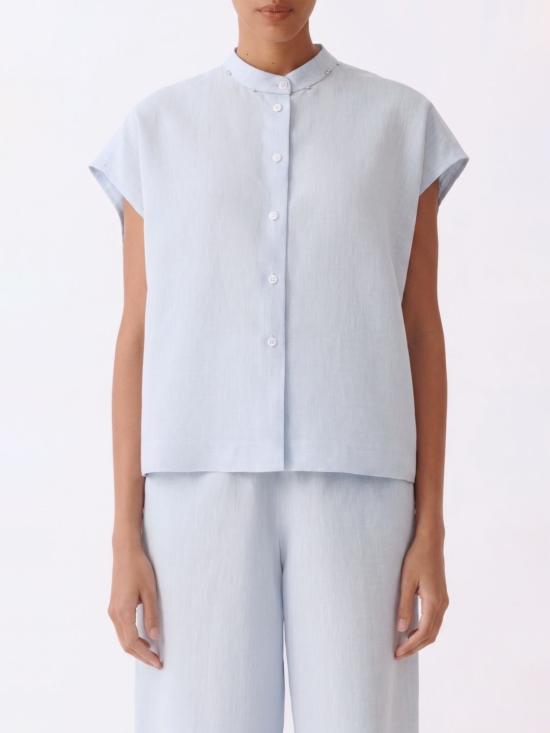 26SS 파비아나 필리피 셔츠 CAD276F762M163 5156 Gnawed Blue
