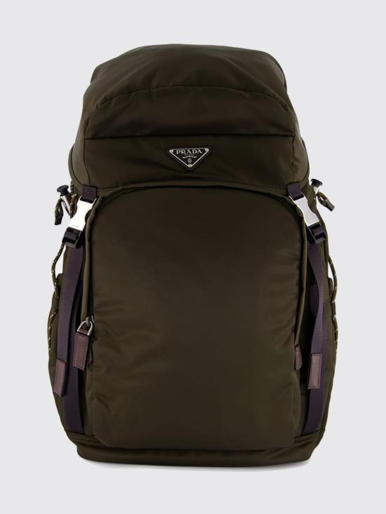 26SS 프라다 리나일론 앤 레더 백팩 2VZ123VOOO2DMG F0334 Military
