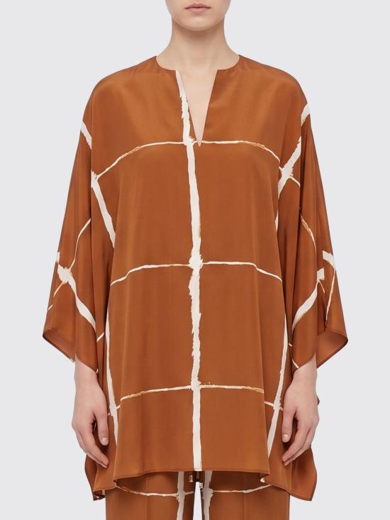 26SS 키톤 셔츠 D49438K0873G0 7003 Brown