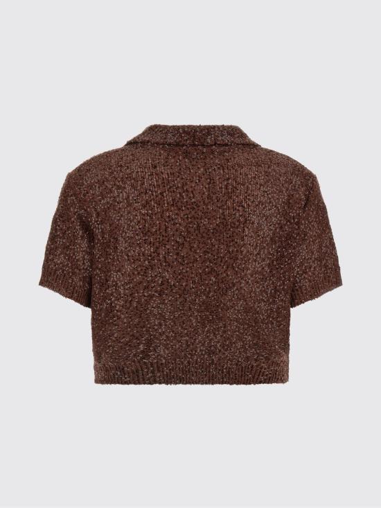 26SS 브루넬로 쿠치넬리 폴로 티셔츠 MDJ547605 C9092 Brown - BRUNELLO CUCINELLI