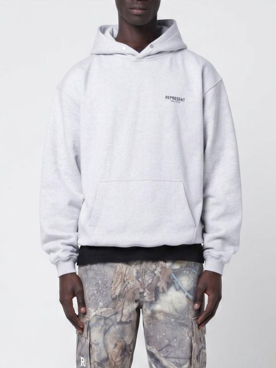 26SS 리프레젠트 긴팔 티셔츠 OCM41113C 158 Grey