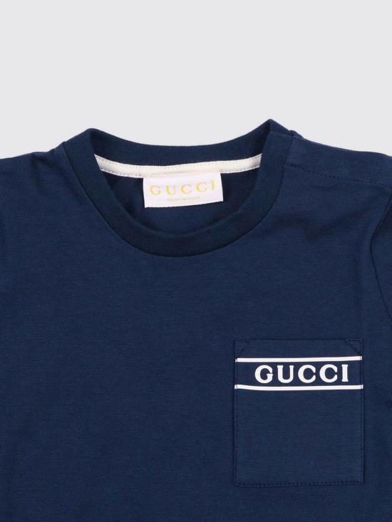 26SS [키즈] 구찌 티셔츠 854326XJHNU 4087 Blue - GUCCI