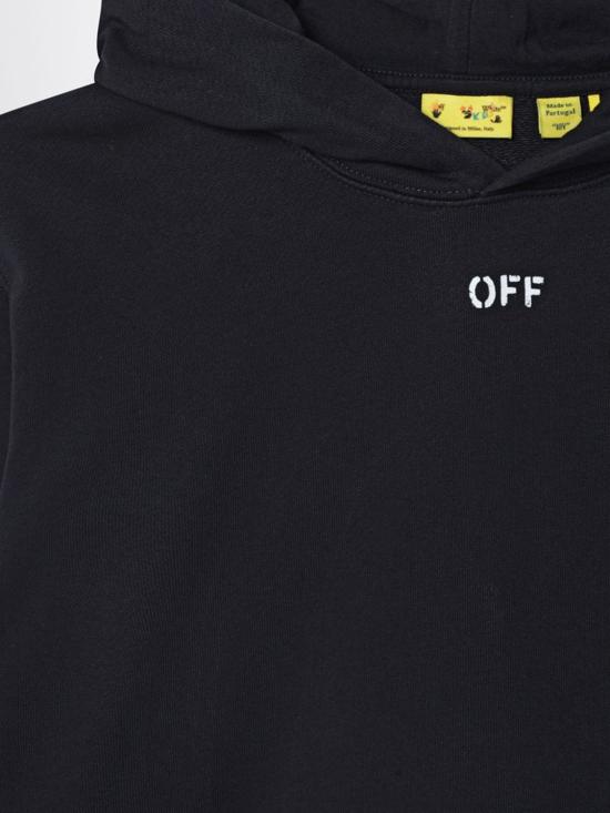 26SS [키즈] 오프화이트 풀오버 OBBB001S26BFLE005 0001 Black - OFF WHITE