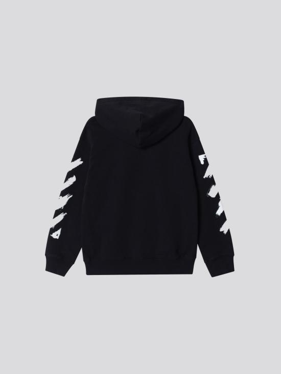 26SS [키즈] 오프화이트 풀오버 OBBB001S26BFLE005 0001 Black - OFF WHITE