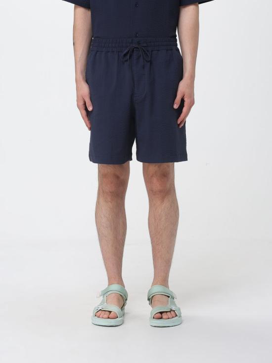 26SS 메종키츠네 숏팬츠 QM01401WC5082 0413 Blue