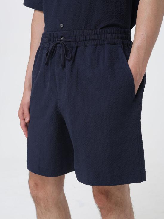 26SS 메종키츠네 숏팬츠 QM01401WC5082 0413 Blue - MAISON KITSUNE