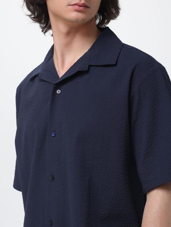 26SS 메종키츠네 셔츠 QM00407WC5082 0413 Blue - MAISON KITSUNE