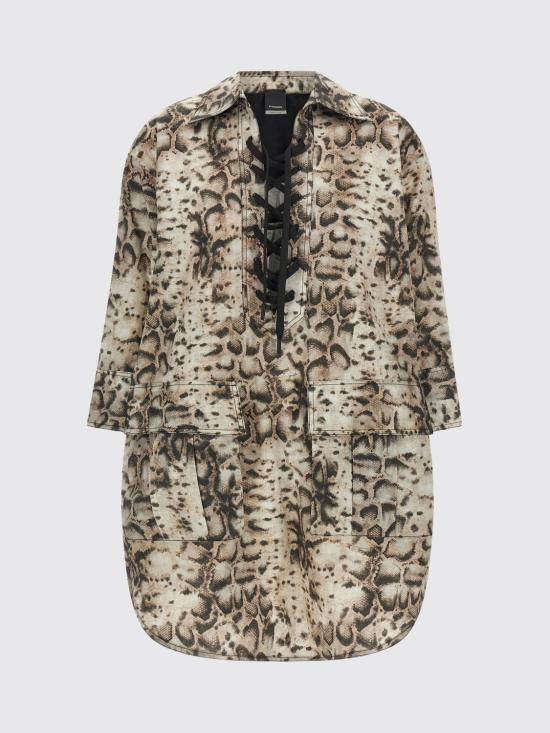 26SS 핑코 미디 원피스 106842A3B1 CZ9 Brown - PINKO