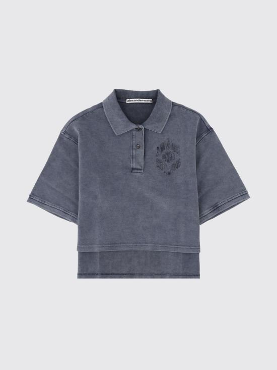 26SS 알렉산더 왕 폴로 티셔츠 1CC2261230 421B Blue - ALEXANDER WANG