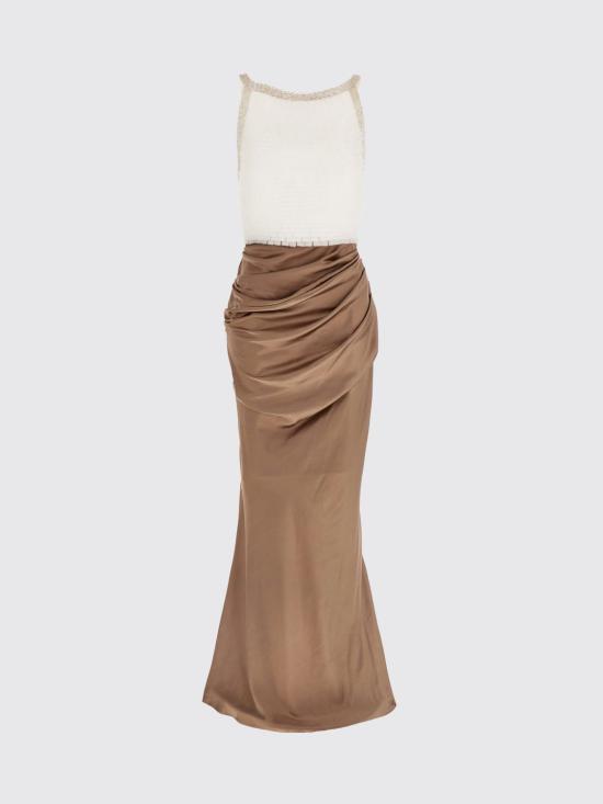26SS 엘리자베타프랜치 롱 원피스 ABR1762E2 EZ4 Ivory - ELISABETTA FRANCHI