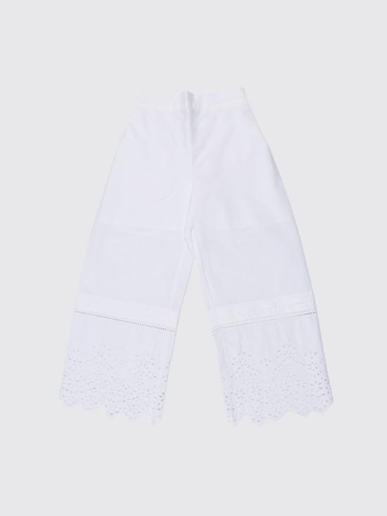 26SS [키즈] 에르마노 설비노 스트레이트 팬츠 Z1G4097970 0099 White