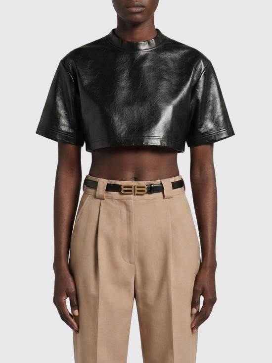 26SS 발렌시아가 탑 871787TUS17 1000 Black