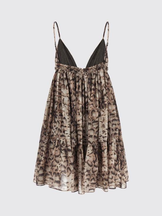 26SS 핑코 롱 원피스 106917A3AP CZ9 Beige - PINKO