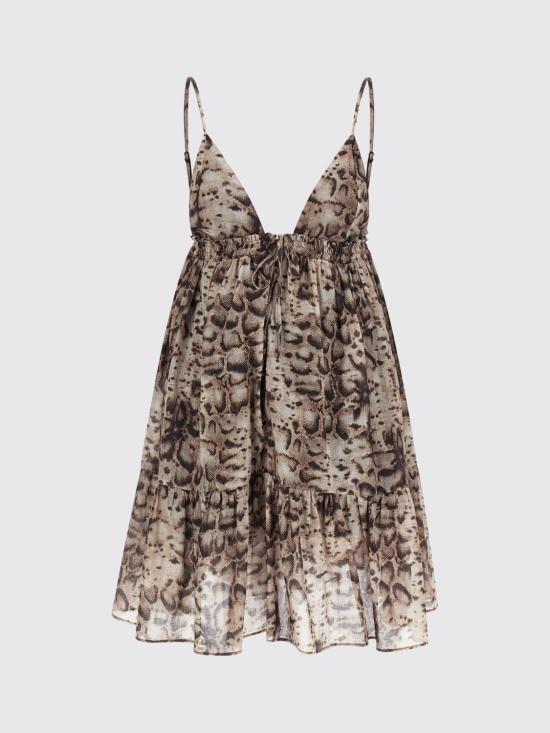 26SS 핑코 롱 원피스 106917A3AP CZ9 Beige - PINKO