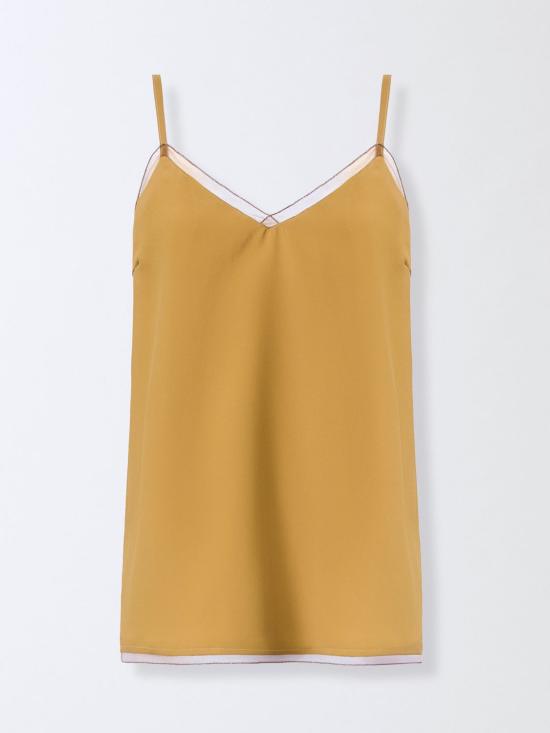 26SS 파비아나 필리피 탑 TPD276F281M152 6174 Mustard - FABIANA FILIPPI