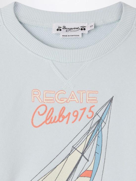 26SS [키즈] 봉쁘앙 풀오버 S06BSWK00007 112 Water - BONPOINT