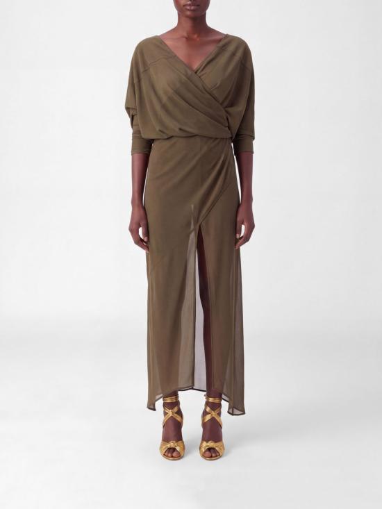 26SS 엔타이어 스튜디오 롱 원피스 ESSS26DR02016 0024 Green