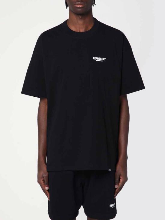 26SS 리프레젠트 반팔 티셔츠 OCM41114C 001 Black
