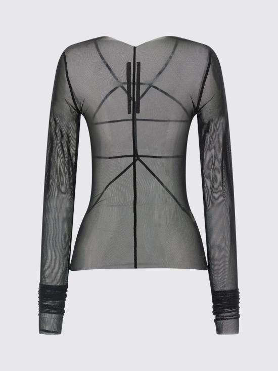 26SS 릭 오웬스 반팔 티셔츠 RO01F6277TUS 09 Black - RICK OWENS