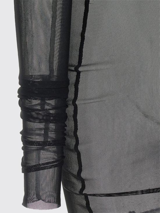 26SS 릭 오웬스 롱 원피스 RO01F6589TUS 09 Black - RICK OWENS