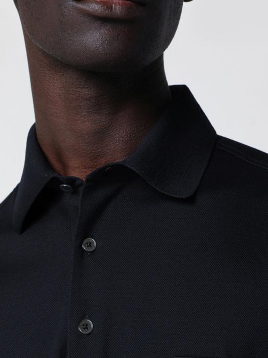 26SS 에르메네질도제냐 폴로 티셔츠 H794UH348A3 B09 Blue - ERMENEGILDO ZEGNA