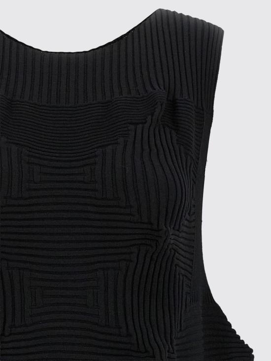 26SS 이세이 미야케 미디 원피스 IM66KH784 15 Black - ISSEY MIYAKE