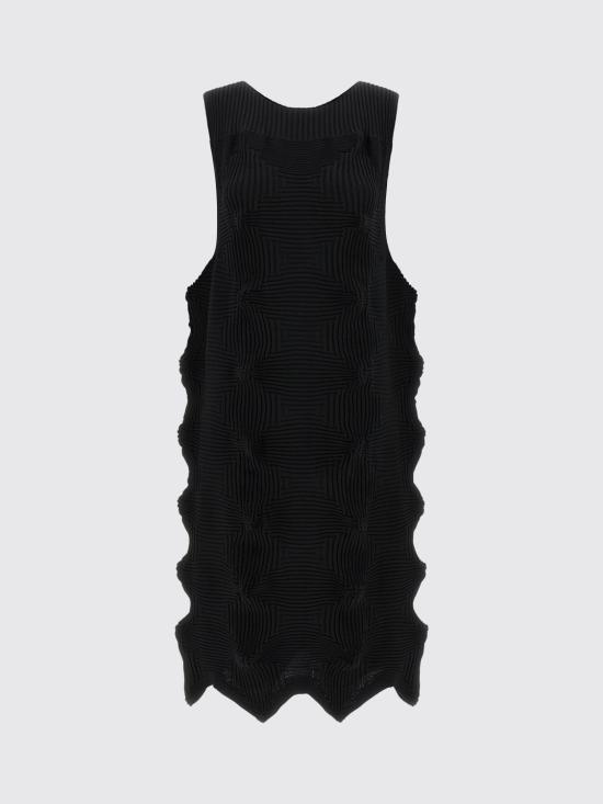 26SS 이세이 미야케 미디 원피스 IM66KH784 15 Black - ISSEY MIYAKE