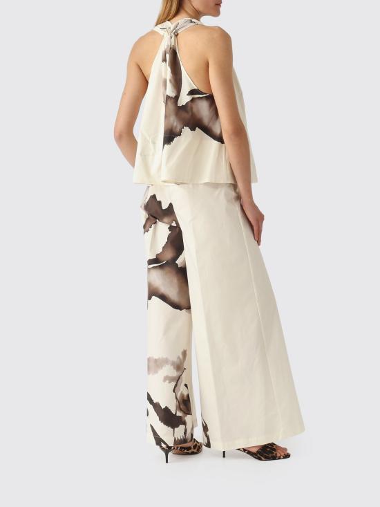 26SS 리비아나 콘티 팔라초 팬츠 F6SU79 WFLW Ivory - LIVIANA CONTI