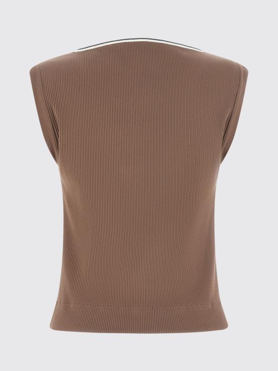 26SS 브루넬로 쿠치넬리 탑 MG902DO302 CMA46 Brown - BRUNELLO CUCINELLI