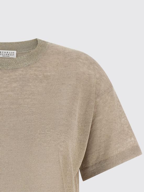 26SS 브루넬로 쿠치넬리 반팔 티셔츠 M1T272400 C824 Beige - BRUNELLO CUCINELLI